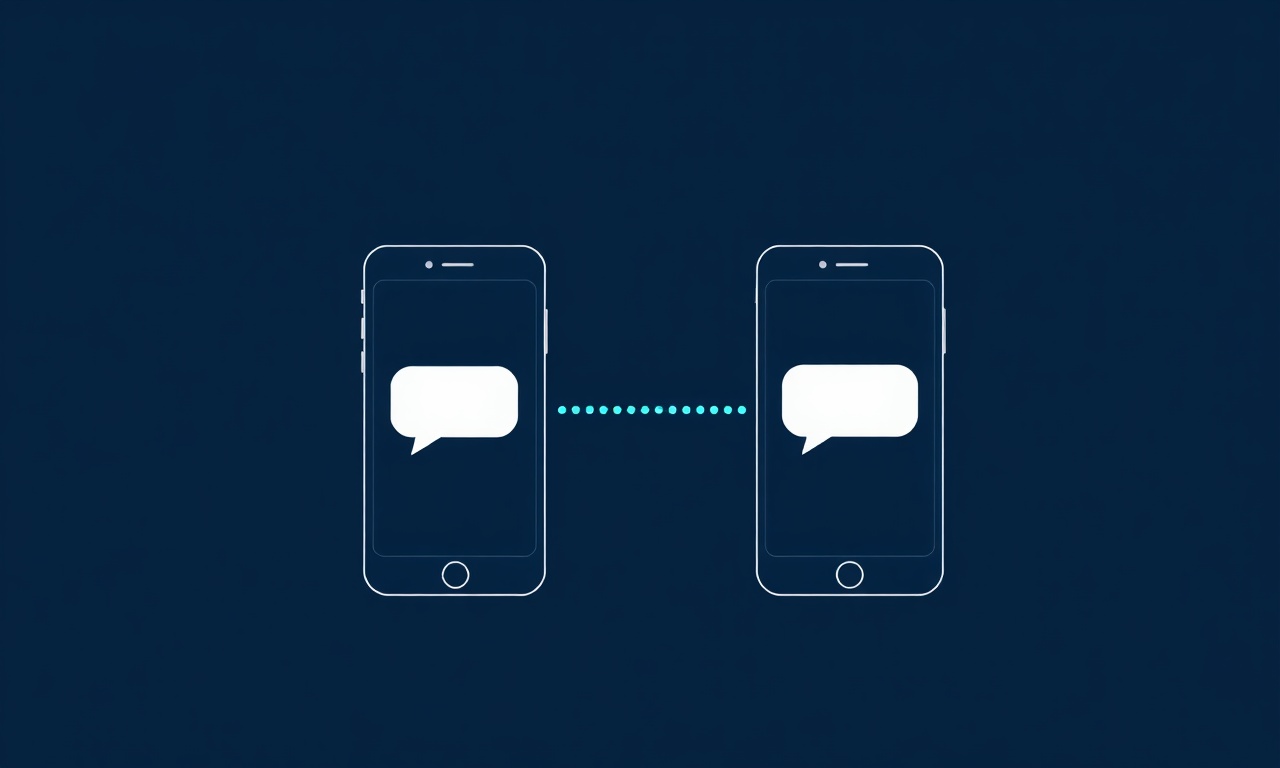 Telegram ikinci hesap kavramı — yan yana iki ayrı akıllı telefon ekranı ve mesaj balonları