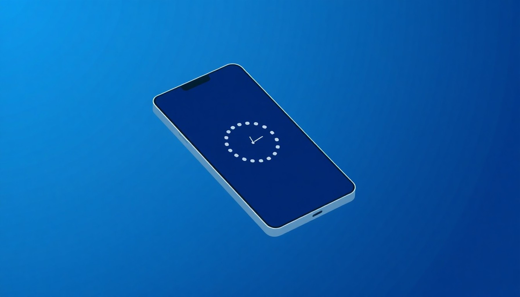 SMS dogrulama kodunun gelmesini beklerken ekrandaki bekleme durumunu gosteren flat vector illustrasyon