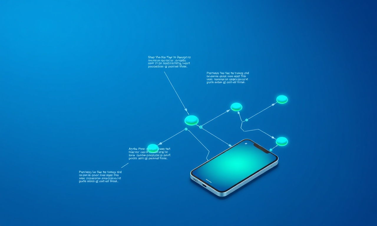 WhatsApp sanal numara alma süreci — bağlı adımlardan oluşan akış ve akıllı telefon