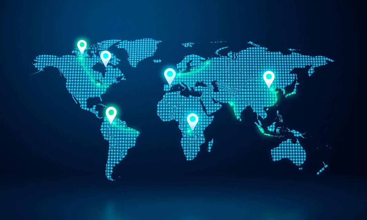 WhatsApp ülke numarası seçimi — ışıklı dünya haritası ve numara balonları